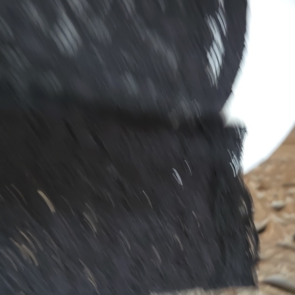 Ambiance Black Lace Overlay Long Sleeve Top With V Back and Lace Detailing. NWOT - Picture 5 of 17